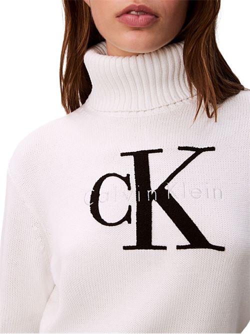 Maglione in ciniglia con logo Calvin Klein Jeans | LV047D354GYAA
